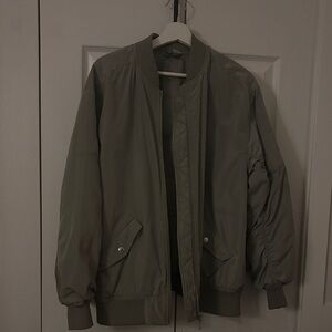 H&M Olive Green Bomber Jacket